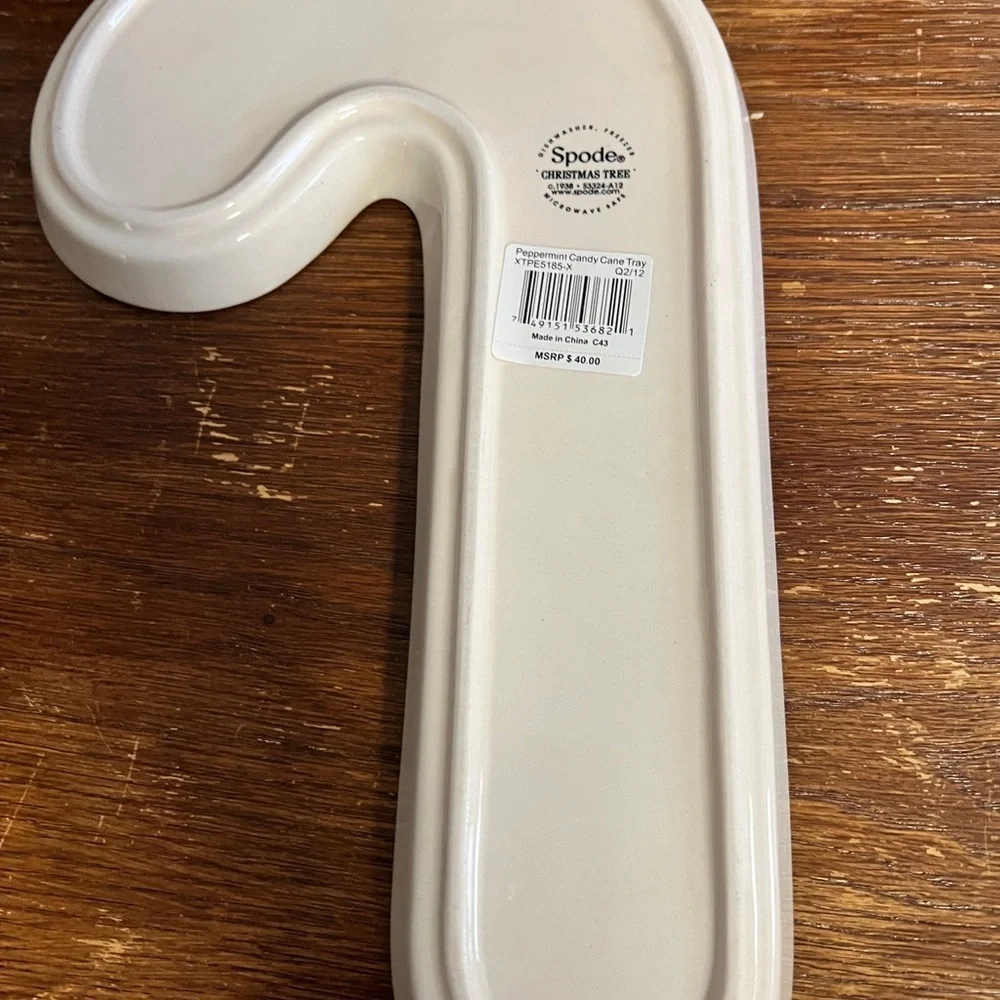 Spode Christmas Tree Peppermint Candy Cane Tray – New in Box